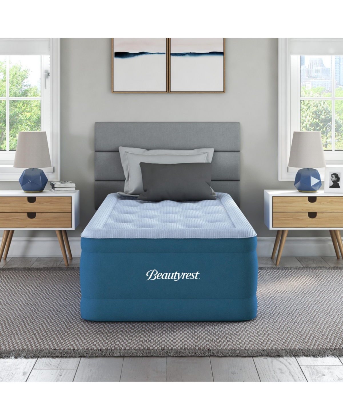 Beautyrest Comfort Plus 17" Inflatable Air Mattress with Built-In Pump