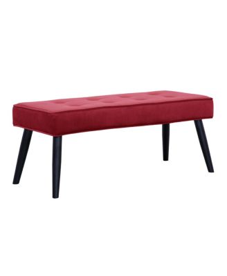 Velvet Tufted Bedroom Bench for Living Room & Entryway
