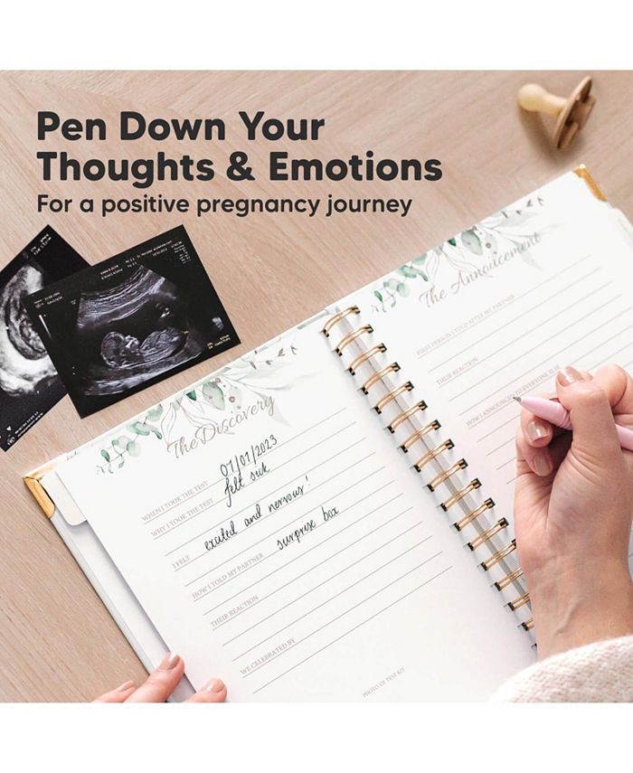 KeaBabies Pregnancy Journal Memory Book: Inspire, 90 Pages Hardcover Pregnancy Book, Pregnancy ...