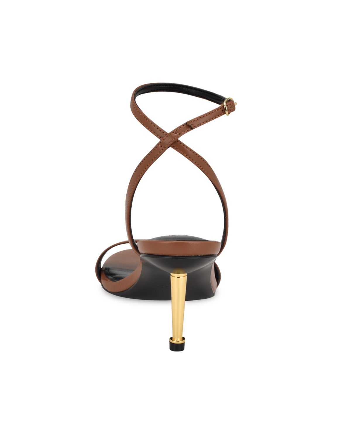 Nine West Reina Ankle Strap Sandal In Medium Brown