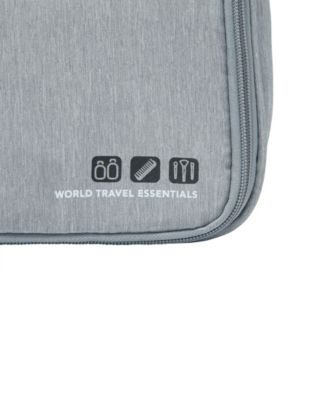 World Travel Essentials Hanging Toiletry Case