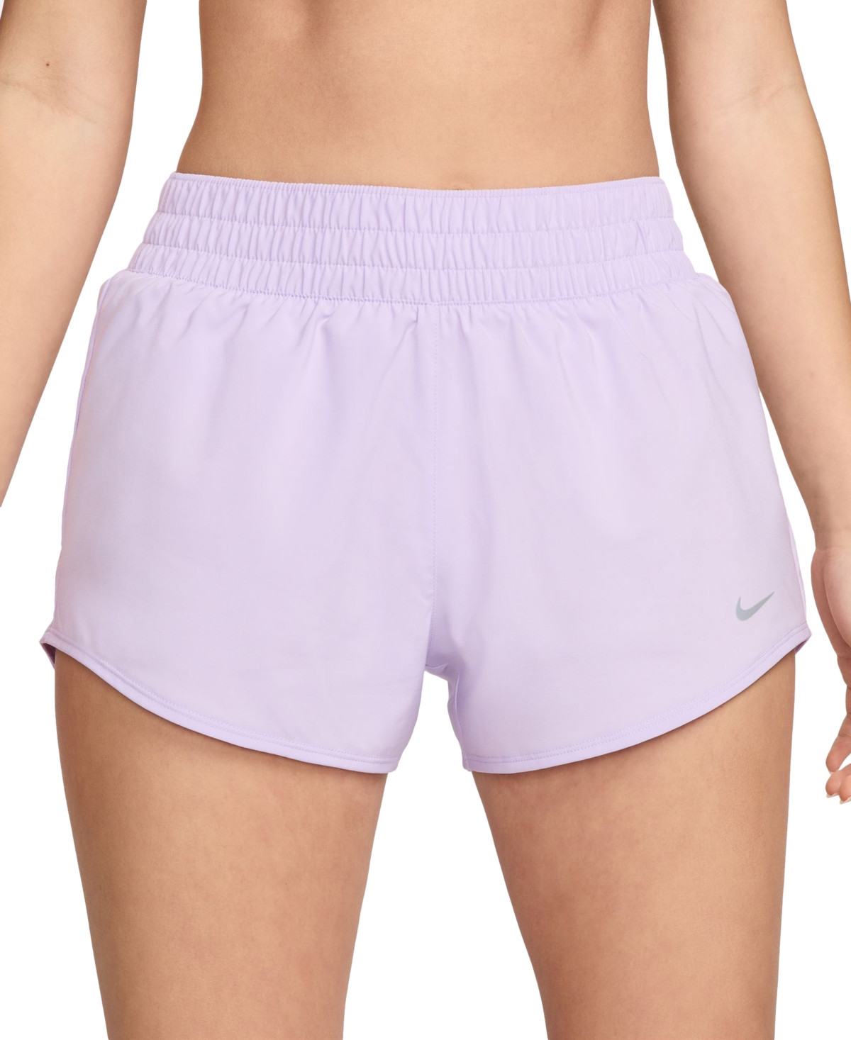 Shop Nike Women's One Dri-fit Mid-rise Brief-lined Shorts In Llcblm,refs