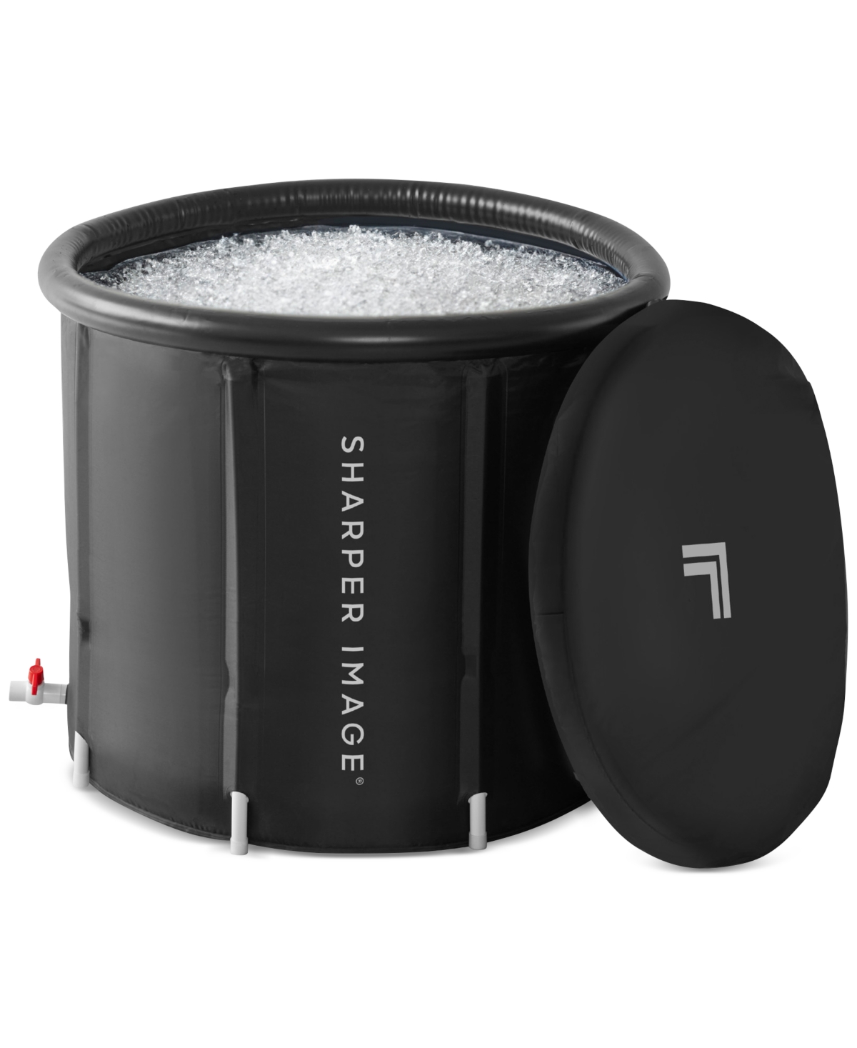 Shop Sharper Image Ice Bath Portable Cold Plunge Revitalizing Ice Therapy In Black