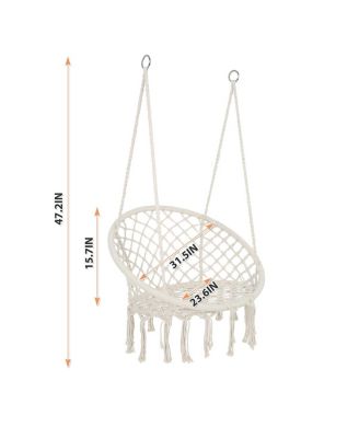 Macrame Hammock Swing Chair (330 lbs)
