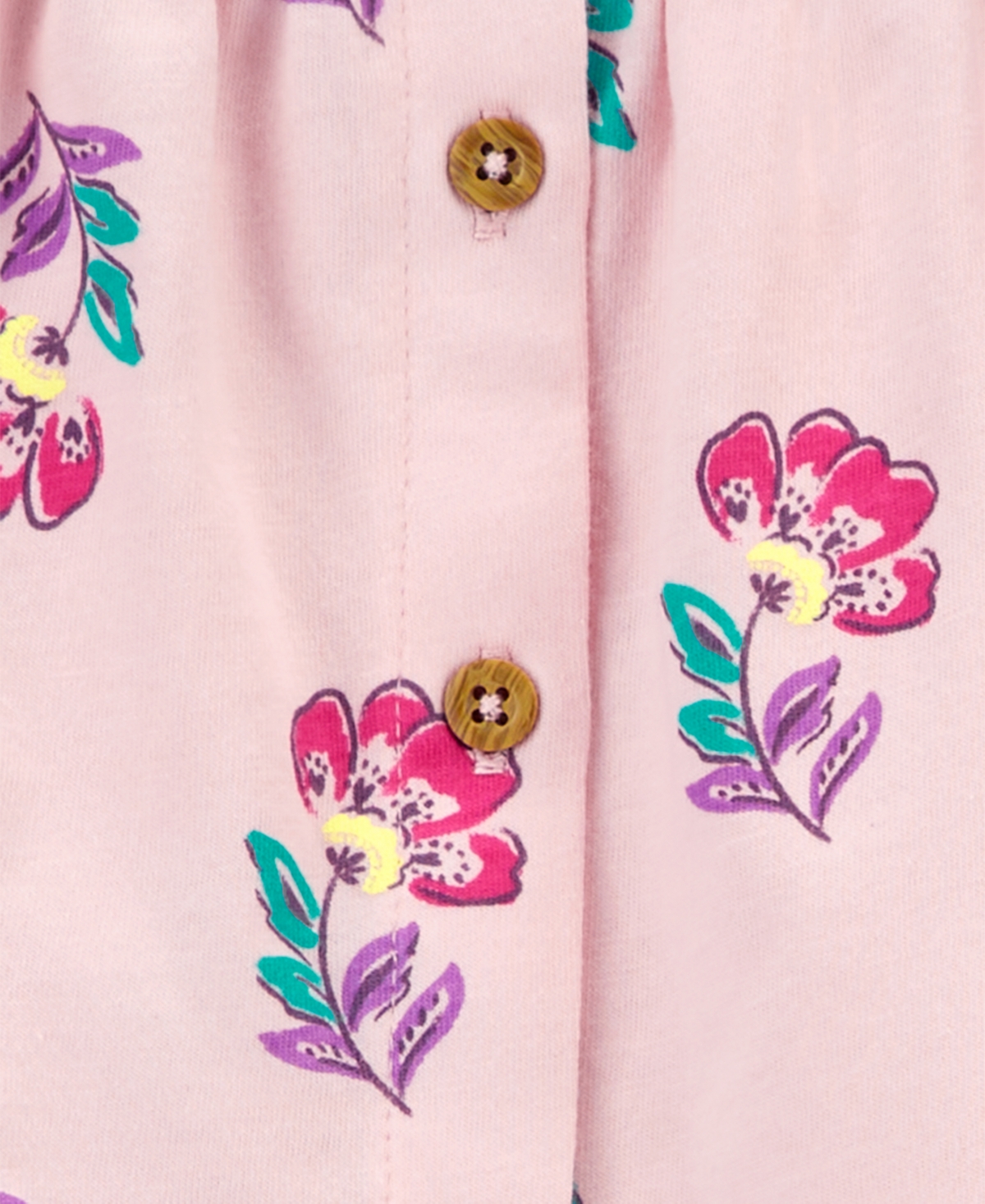 Shop Carter's Baby Girls Cotton Bodysuit, Floral-print Top & Shorts, 3 Piece Set In Pink
