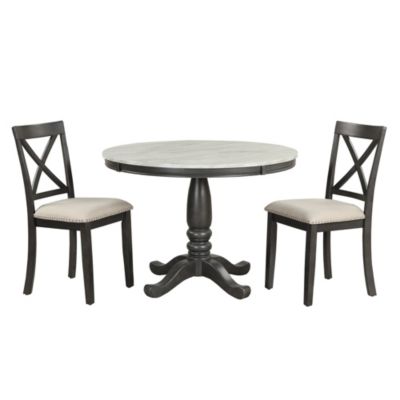 Solid Wood Dining Set for 4