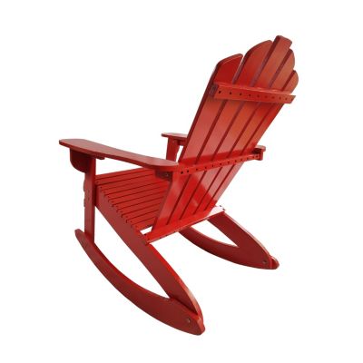 Streamdale Reclining Wooden Outdoor Rocking Adirondack Chair
