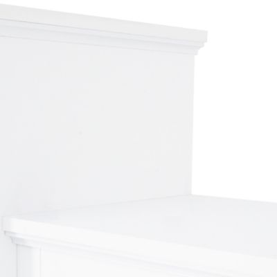 Streamdale Minimalist White Entertainment Wall Unit for TVs Up To 70"