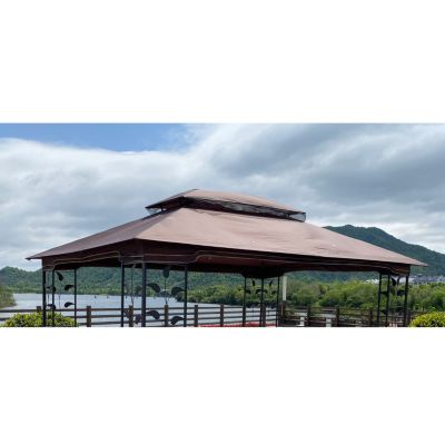 Streamdale 13 X 10FT Patio Double Roof Gazebo Replacement Canopy Top Fabric