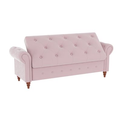 Velvet Accent Bed Bench