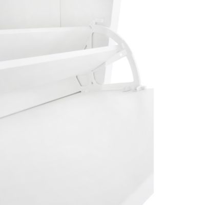 2-Drawer Entryway Shoe Organizer, Wood Grain Top