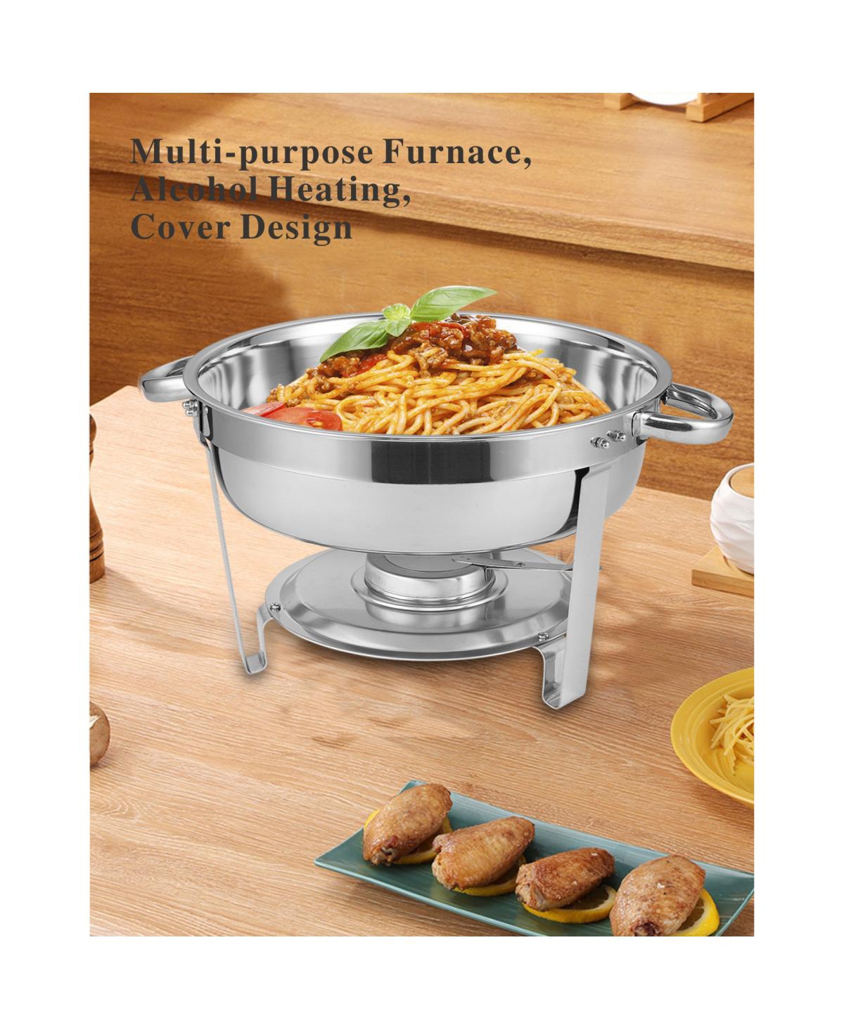 Simplie Fun Round Buffet Catering Dish For Home And Outdoor 2 Pcs/ Sets