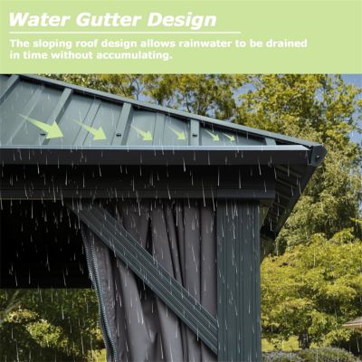 Streamdale 12' X 18' Hardtop Gazebo, Aluminum Metal Gazebo