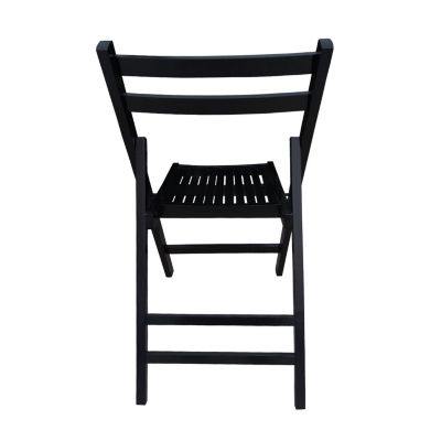 Folding Slatted Event Chair Set of 4