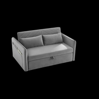 3-in-1 Pull-Out Sofa Sleeper with Pillows