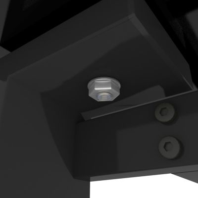 Tempered Glass Dining Table with Metal Legs