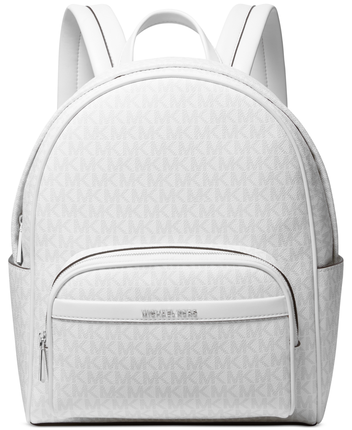 Shop Michael Kors Michael  Bex Logo Medium Backpack In Opt,allum