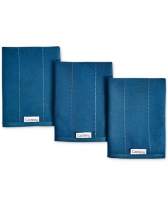 Caraway - 3-Pc. Cotton Solid-Color Kitchen Towel Set