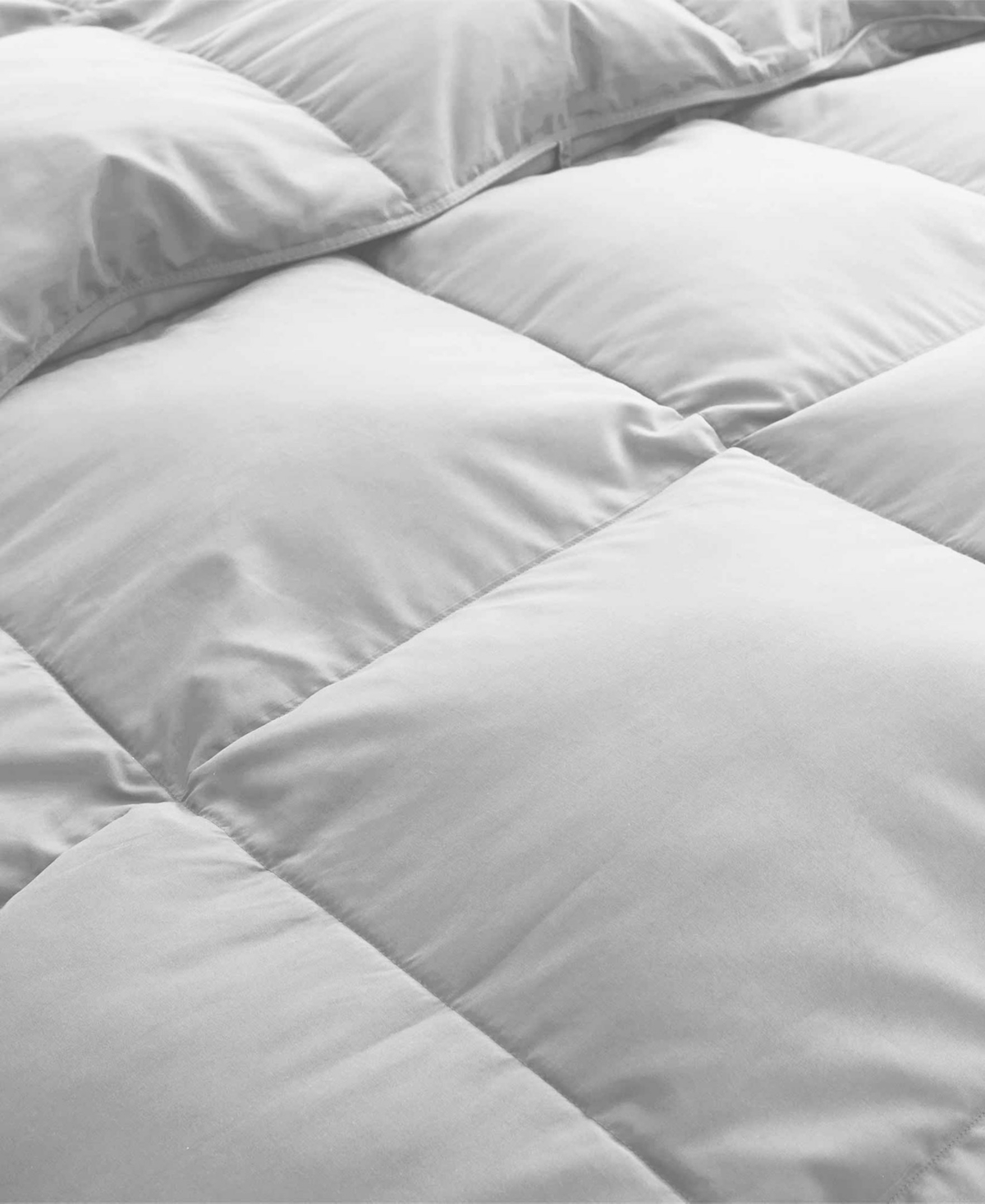 Unikome Medium Weight White Goose Down Feather Comforter, Full/queen In Gray
