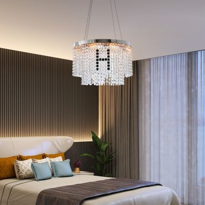 Modern Crystal Chandelier For Living-Room Round Cristal Lamp Luxury Home Decor Light Fixture