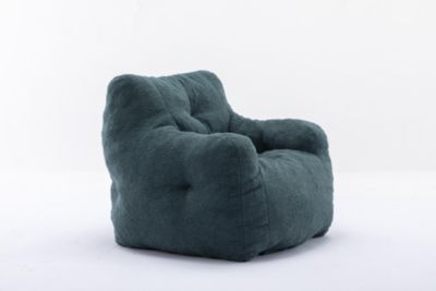 Soft Tufted Foam Bean Bag Chair With Teddy