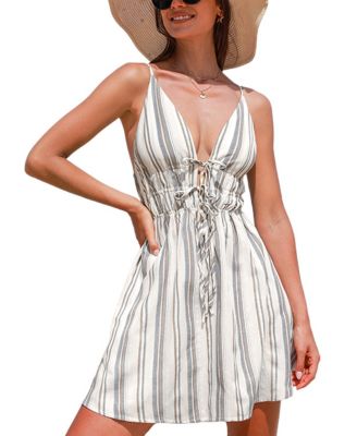 prada beach dress Tie Dye Off Shoulder Maxi Dress. Blue Drop Waist Dress by Nuichan