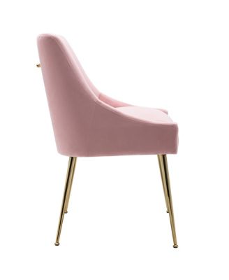 Upholstered Performance Velvet Accent Chair With Metal Leg