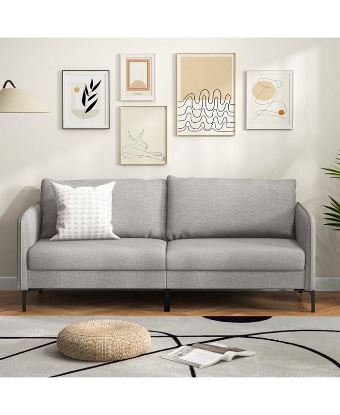 Slickblue Modern 76 Inch Loveseat Sofa Couch for Apartment Dorm with