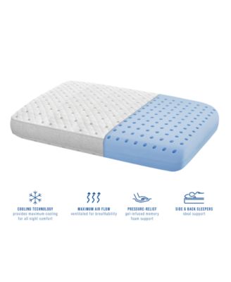Beautifully Cool Supreme Cooling Comfort Gusseted Memory Foam Pillow, Standard/Queen, Exclusively at Macy’s