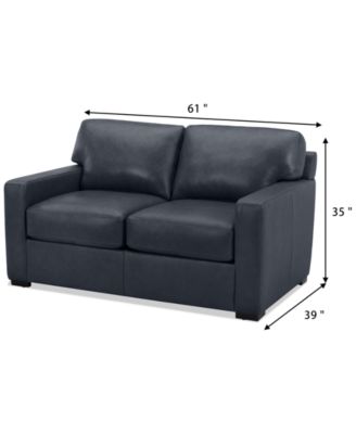 Radley 61"  Leather Loveseat