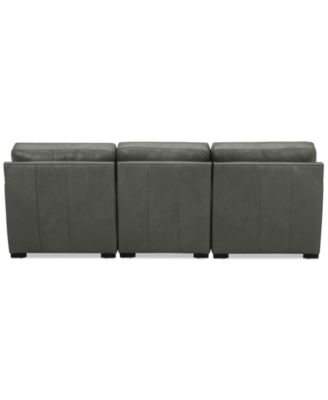 Radley 3-Pc. Leather Modular Chaise Sectional