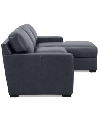 Radley 3-Pc. Leather Modular Chaise Sectional