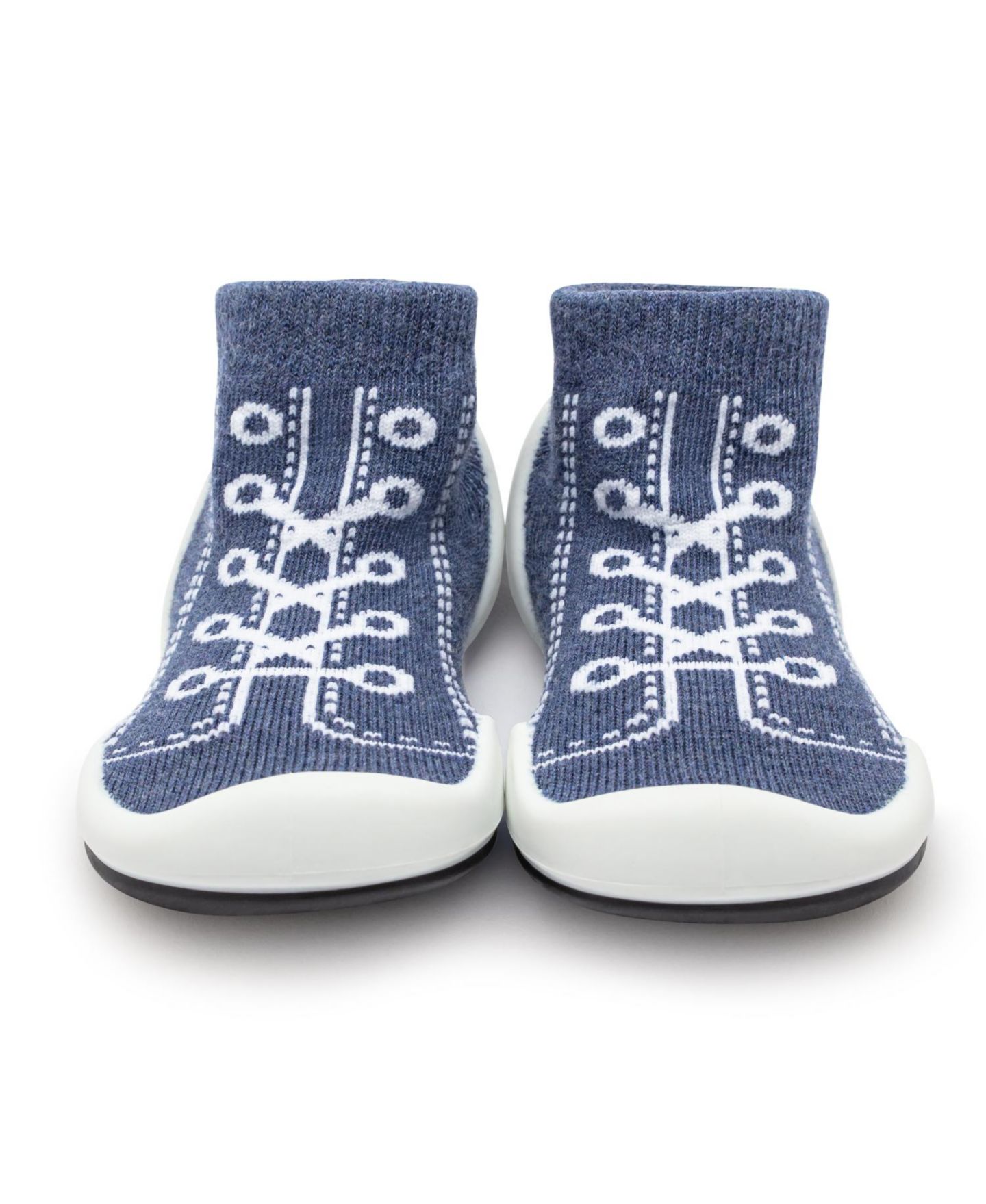 Детские кроссовки Komuello Infant Girl Boy First Walk Sock Shoes Sneakers - Denim Blue, цвет: Синий — фото 3