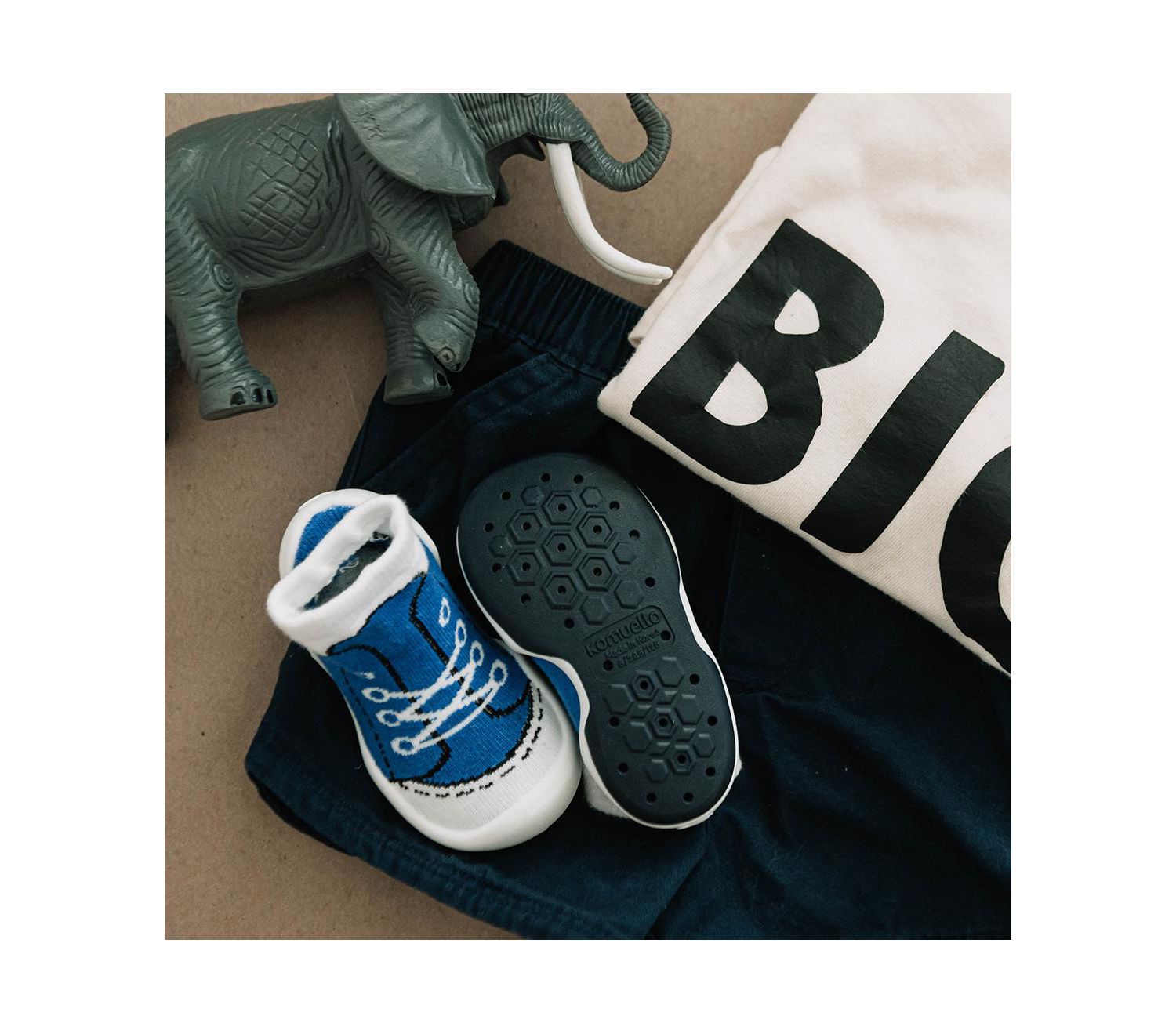 Infant Girl Boy First Walk Sock Shoes Sneakers - Blue