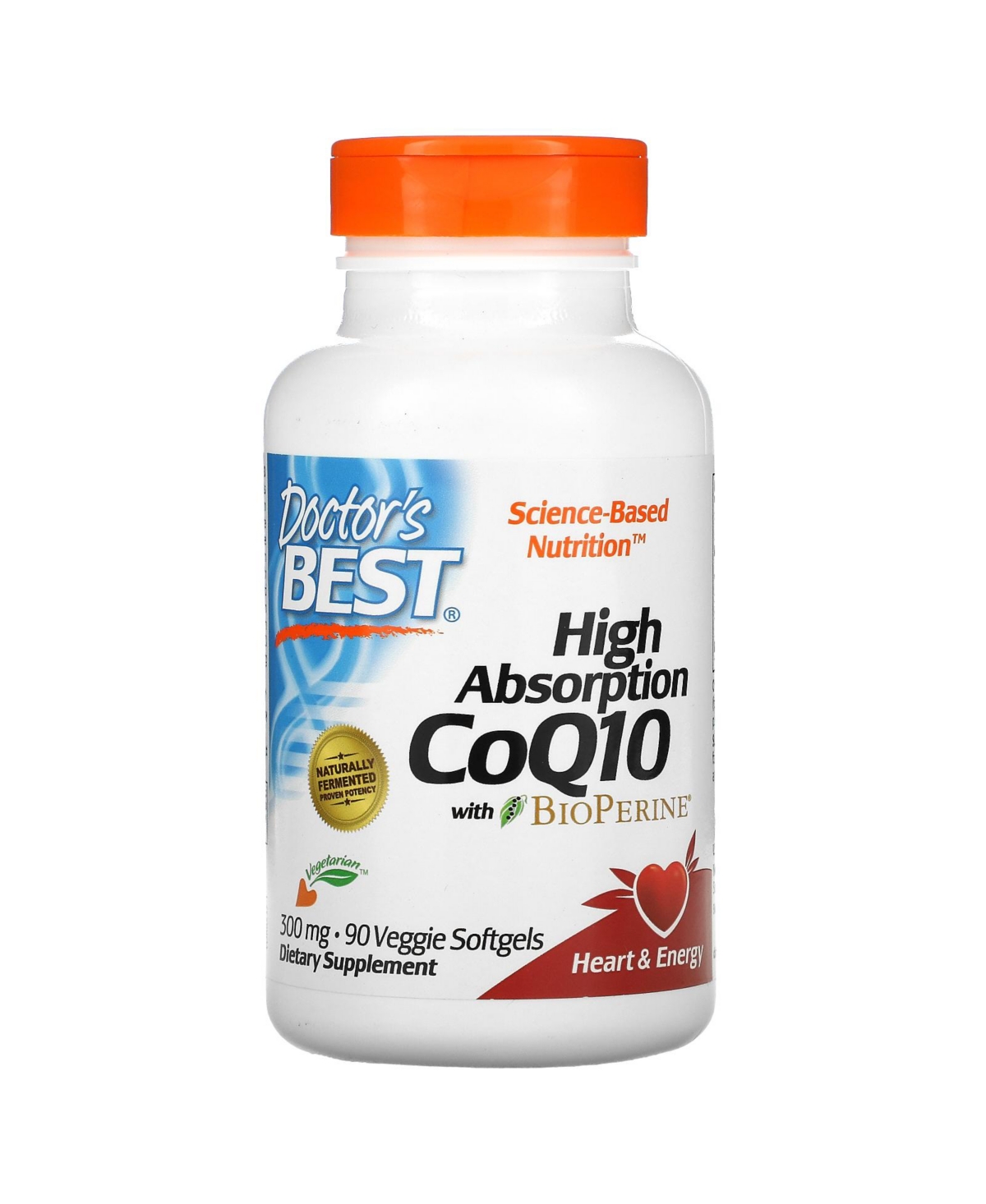 High Absorption CoQ10 with BioPerine 300 mg - 90 Veggie Softgels - Assorted Pre-pack (See Table