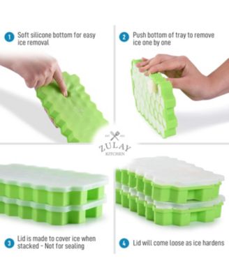 Honeycomb Shaped Silicone Ice Cube Tray - 2 Pc.