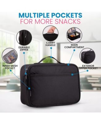 Insulated Lunch Bag With Spacious Compartment & Built-In Handle