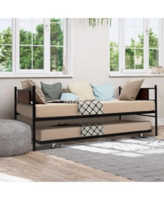 Size 2-In-1 Daybed Frame with Pullout Trundle