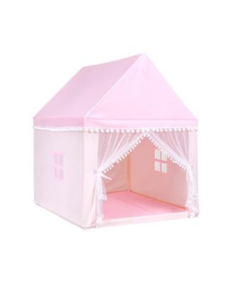 Kids Play Tent Large Playhouse Children Play Castle Fairy Tent Gift with Mat