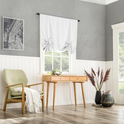 Preston Energy Saving Blackout Rod Pocket Window Tie-up Shade