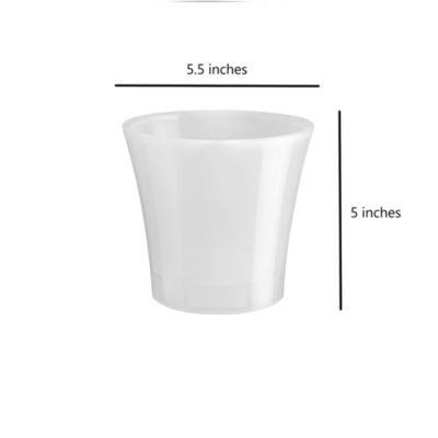 Plastic Round Modern Flower Pot with Drainage Planter