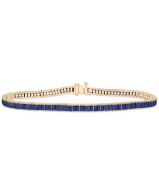 Audrey by Aurate - Nano Emerald Color Baguette Tennis Bracelet (3 ct. t.w.) in Gold Vermeil (Also in Nano White Sapphire Color, Nano Ruby Color, & Nano Blue Sapphire Color), Created for Macy's