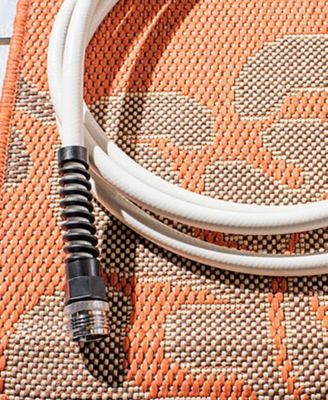 Courtyard CY4027 Terra Natural and Brown 5'3" x 7'7" Outdoor Area Rug