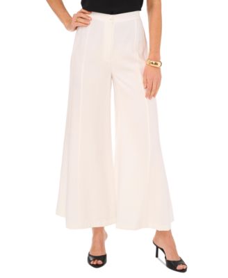 Vince Camuto - Women's Elastic-Back Wide-Leg Trousers