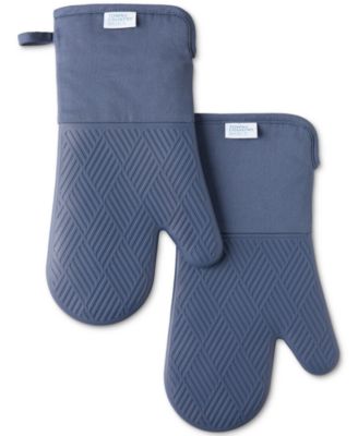 Basics Silicone Basketweave Oven Mitts, Set of 2