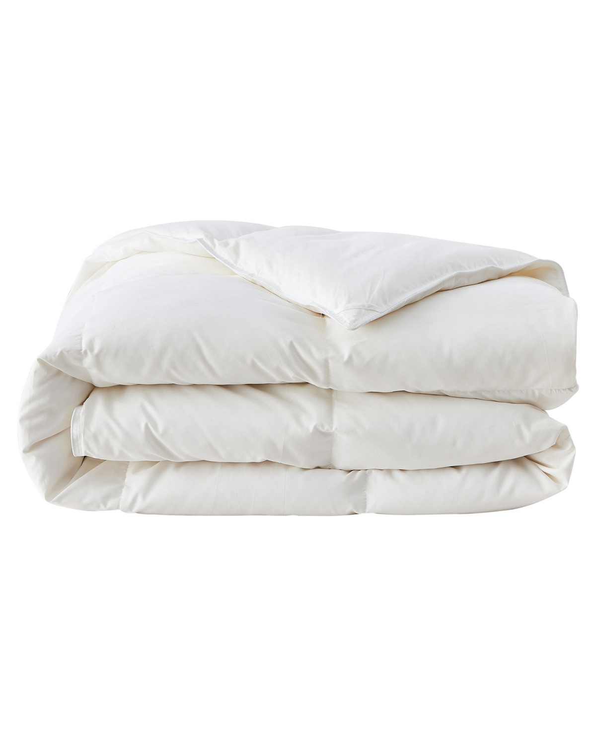 Unikome All Season Goose Down Feather Fiber Comforter, Full/queen In White