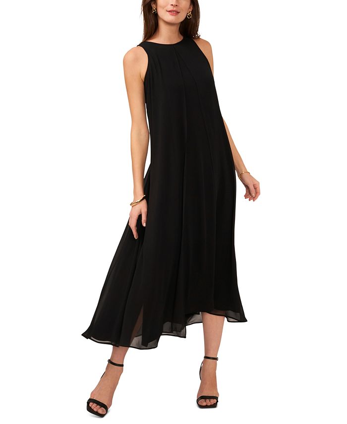 Vince Camuto Women's Sleeveless Overlay Maxi Dress - Macy's