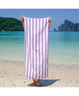 California Cabana Beach Towel (4 Pack, 30x70 in.), Striped, Soft Ringspun Cotton, Oversized Cabana Pool Towel