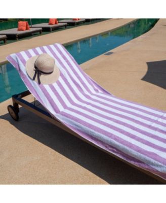 California Cabana Beach Towel (4 Pack, 30x70 in.), Striped, Soft Ringspun Cotton, Oversized Cabana Pool Towel