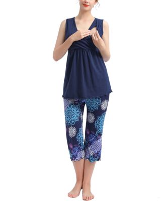 Maternity Natalie Nursing 3-Piece Pajama Set